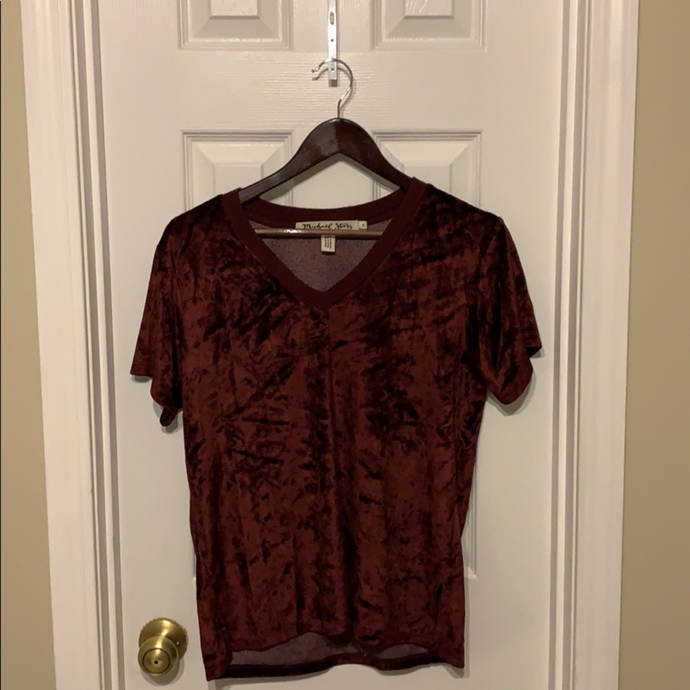 Anthropologie Velvet Shirt